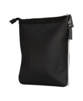 black bag with zipper isolated with clipping path for mockup png