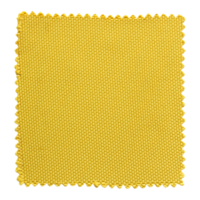 yellow fabric swatch samples isolated with clipping path for mockup png