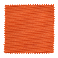 oranje kleding stof swatch monsters geïsoleerd met knipsel pad voor mockup png