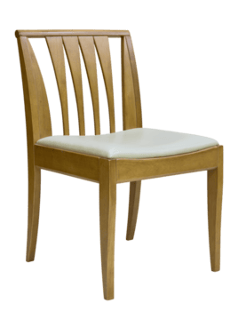 silla de madera aislada con trazado de recorte png