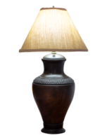 lampe de table isolée avec un tracé de détourage png