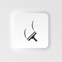 Wiper. Single flat icon on white background. neumorphic style neumorphic style vector icon illustration. .