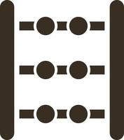 Abacus, counting icon - Vector. Simple element illustration from UI concept. Abacus, counting icon - Vector. Infographic concept vector illustration. on white background
