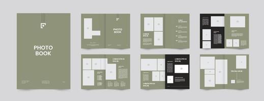 modern photobook portfolio template vector