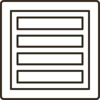 Line vector icon box. Outline vector icon on white background