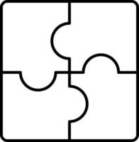 puzzle, strategy icon Business managmant vector icon