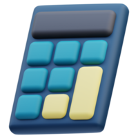 calculadora negocio 3d ilustración