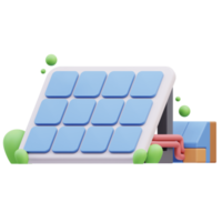 solar painel 3d ilustração png