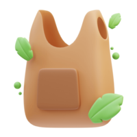 recyceln Tasche 3d Illustration png