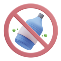 No Plastic 3D Illustration png