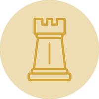 diseño de icono de vector de torre de ajedrez