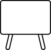 Line vector icon blackboard. Outline vector icon on white background