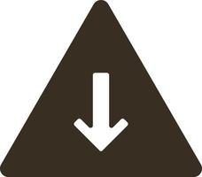 Arrow, down, pyramid vector icon. Simple element illustration from UI concept. Arrow, down, pyramid vector icon. Finance concept vector illustration. on white background