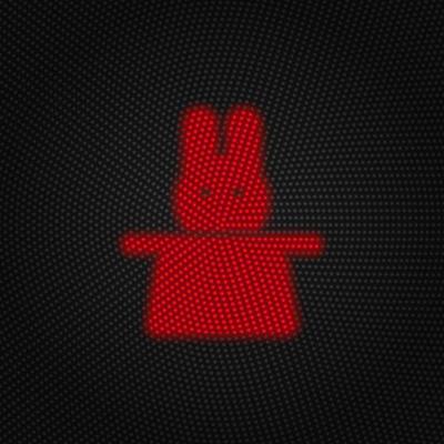 Hat, rabbit vector Light red color retro style vector icon on white background