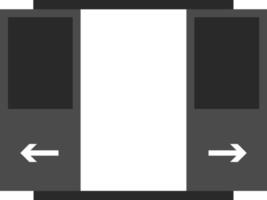 Door, open, icon in trendy flat style isolated on white background. Door symbol for your web site design, logo, app, UI. Vector illustration, EPS10. - Vector on white background