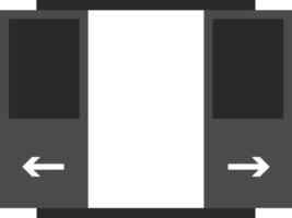 puerta, abierto, icono en de moda plano estilo aislado en blanco antecedentes. puerta símbolo para tu web sitio diseño, logo, aplicación, ui vector ilustración, eps10. - vector en blanco antecedentes