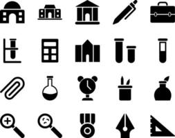 School and Education Icons set. degree square, drafting, geometry tool. Vector Illustration Set Of Simple Training Icons. Elements Presentation, Demonstration, University