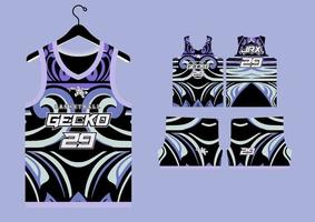 Set Pattern Print basketball uniform jersey vector