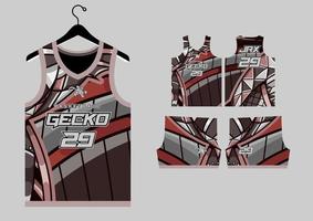 Set Pattern Print basketball uniform jersey vector