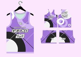 Set Pattern Print basketball uniform jersey vector