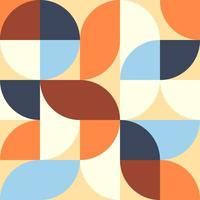 Bauhaus or Scandinavian style Modern abstract geometric seamless pattern vector