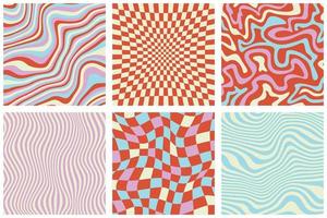 Psychedelic style of Abstract groovy background vector illustration