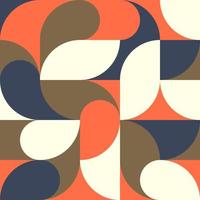 Bauhaus or Scandinavian style Modern abstract geometric seamless pattern vector