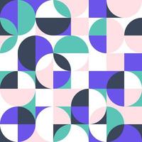 Bauhaus or Scandinavian style Modern abstract geometric seamless pattern vector