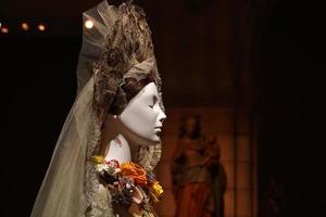 NEW YORK  USA MAY 27 2018 - Heavenly Bodies Fashion and the Catholic Imagination at Met museum photo