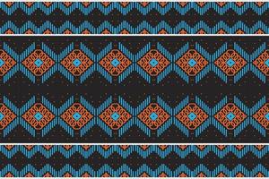 Indian ethnic pattern. Traditional ethnic pattern design It is a pattern geometric shapes. Create beautiful fabric patterns. Design for print. Using in the fashion industry. vector