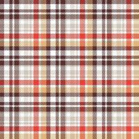 Check Plaid pattern  seamless is a patterned cloth consisting of criss crossed, horizontal and vertical bands in multiple colours.Seamless tartan for  scarf,pyjamas,blanket,duvet,kilt large shawl. vector