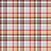 Check Plaid pattern  seamless is a patterned cloth consisting of criss crossed, horizontal and vertical bands in multiple colours.Seamless tartan for  scarf,pyjamas,blanket,duvet,kilt large shawl. vector