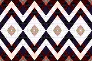 plaid pattern fabric design texture is made with alternating bands of coloured  pre dyed  threads woven as both warp and weft at right angles to each other. vector