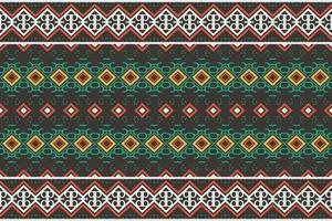 Ethnic pattern background. traditional pattern African art It is a pattern geometric shapes. Create beautiful fabric patterns. Design for print. Using in the fashion industry. vector