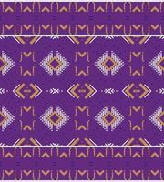 Geometric ethnic pattern design. Traditional ethnic pattern design It is a pattern geometric shapes. Create beautiful fabric patterns. Design for print. Using in the fashion industry. vector