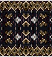 Ethnic design border. Traditional ethnic patterns vectors It is a pattern geometric shapes. Create beautiful fabric patterns. Design for print. Using in the fashion industry.