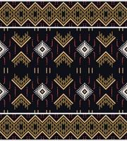 Ethnic design border. Traditional ethnic patterns vectors It is a pattern geometric shapes. Create beautiful fabric patterns. Design for print. Using in the fashion industry.