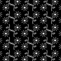 Floral Pattern. Vector Flower Seamless Background.