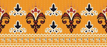 africano ikat floral cachemir bordado antecedentes. geométrico étnico oriental modelo tradicional. ikat azteca estilo resumen vector ilustración. diseño para impresión textura,tela,sari,sari,alfombra.