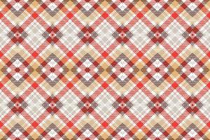 Checkered Plaid pattern  seamless is a patterned cloth consisting of criss crossed, horizontal and vertical bands in multiple colours.plaid Seamless For scarf,pyjamas,blanket,duvet,kilt large shawl. vector