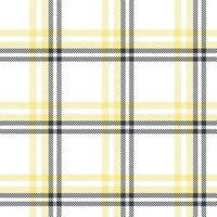 tartan pattern design texture is made with alternating bands of coloured  pre dyed  threads woven as both warp and weft at right angles to each other. vector