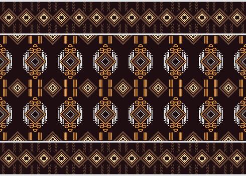 étnico floral sin costura modelo. eso es un modelo creado por combinatorio geométrico formas crear hermosa tela patrones. diseño para impresión. utilizando en el Moda industria. vector