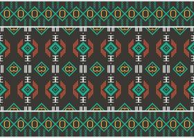 Ethnic pattern design. traditional patterned old saree dress design It is a pattern geometric shapes. Create beautiful fabric patterns. Design for print. Using in the fashion industry. vector