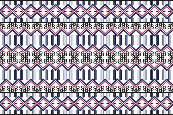 Geometric ethnic embroidery patterns. traditional pattern African art It is a pattern geometric shapes. Create beautiful fabric patterns. Design for print. Using in the fashion industry.