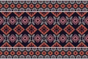 Motif Ethnic floral seamless pattern background. geometric ethnic oriental pattern traditional. Ethnic Aztec style abstract vector illustration. design for print texture,fabric,saree,sari,carpet.