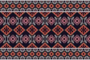 motivo étnico floral sin costura modelo antecedentes. geométrico étnico oriental modelo tradicional. étnico azteca estilo resumen vector ilustración. diseño para impresión textura,tela,sari,sari,alfombra.