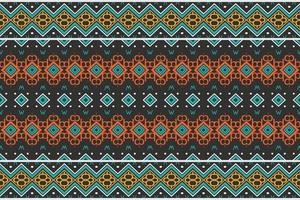 Ethnic pattern wallpaper. traditional pattern African art It is a pattern geometric shapes. Create beautiful fabric patterns. Design for print. Using in the fashion industry. vector