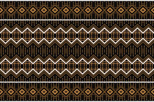 Seamless Indian ethnic pattern. Traditional ethnic pattern design It is a pattern geometric shapes. Create beautiful fabric patterns. Design for print. Using in the fashion industry. vector