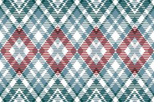 plaid pattern seamless textile is woven in a simple twill, two over two under the warp, advancing one thread at each pass. vector