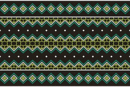 Geometric ethnic embroidery patterns. Traditional ethnic pattern design It is a pattern geometric shapes. Create beautiful fabric patterns. Design for print. Using in the fashion industry. vector